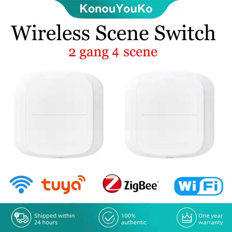 Home Automation Ideas - Tuya Zigbee WiFi Smart Switch Push