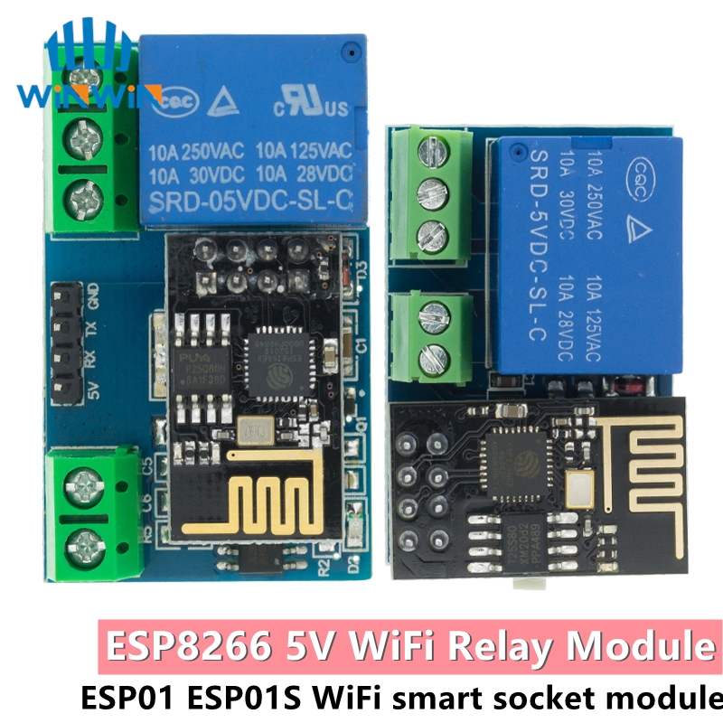 Home Automation With Arduino - ESP8266 ESP-01 ESP-01S 5V WiFi Relay