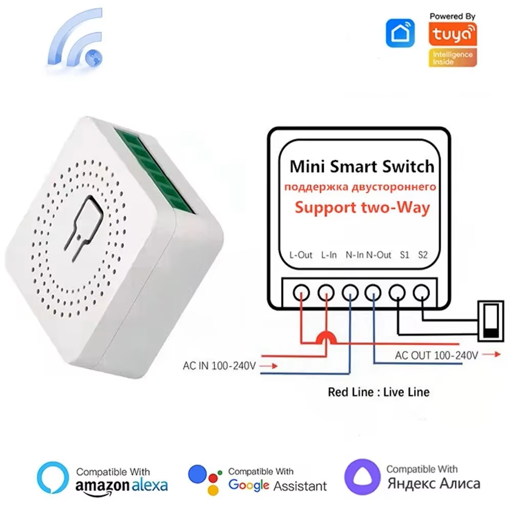 Home Automation Ideas - 16A WiFi Smart Switch 2-Way DIY
