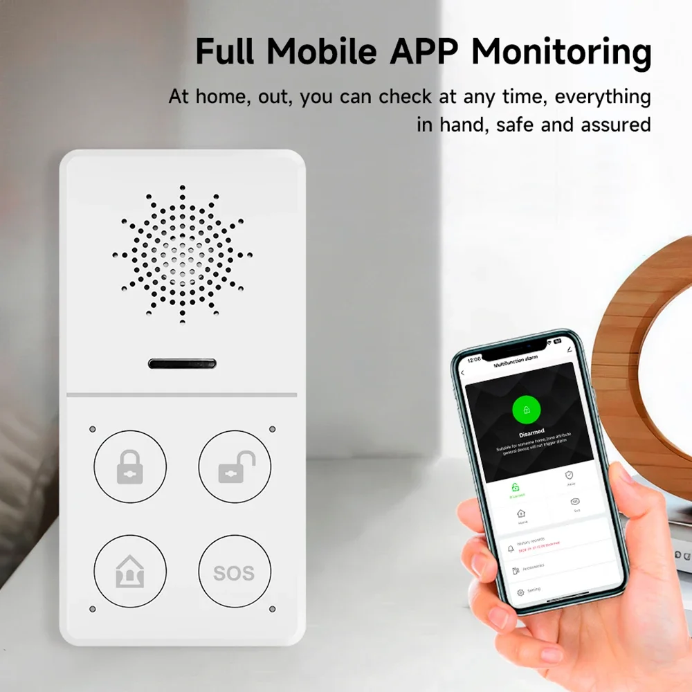 Tuya Wifi Smart Alarm System 4 - Smart Home Automation Diy recension och pris