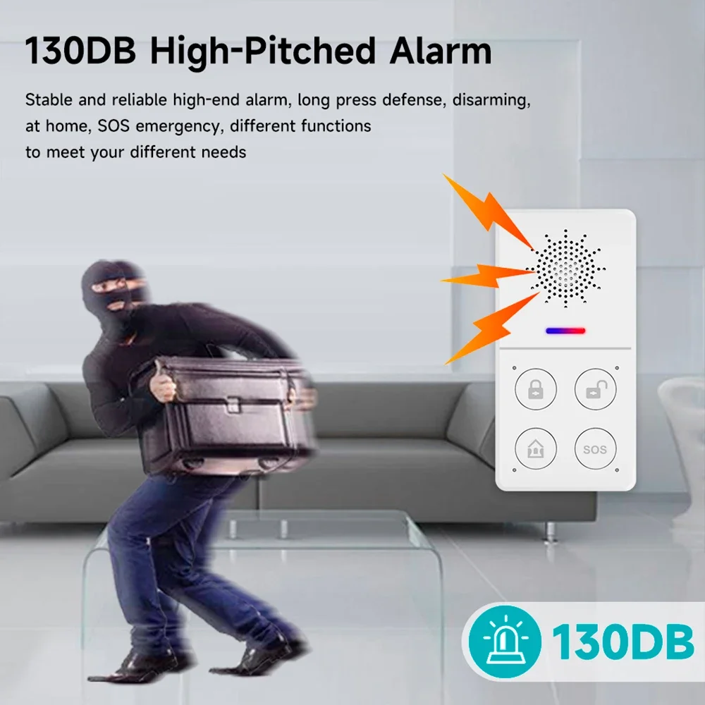 Tuya Wifi Smart Alarm System 4 - Smart Home Automation Diy recension och pris