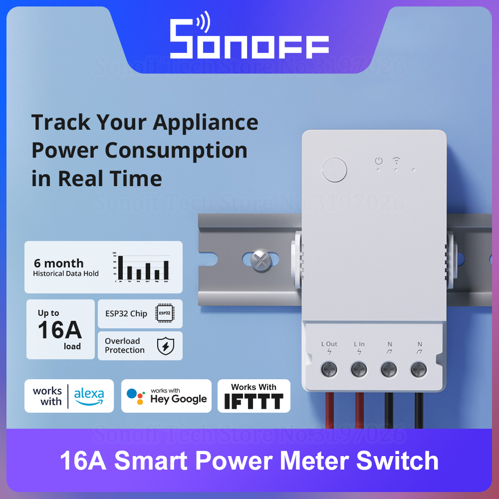 SONOFF POW Origin 16A Smart Po - Sonoff Basic Switch recension och pris