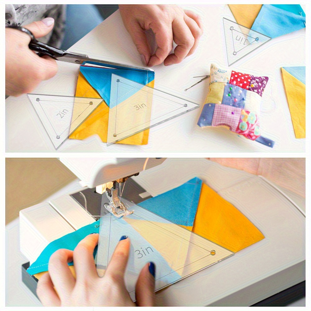 6pcs Acrylic Patchwork Triangl - Diy Automation recension och pris