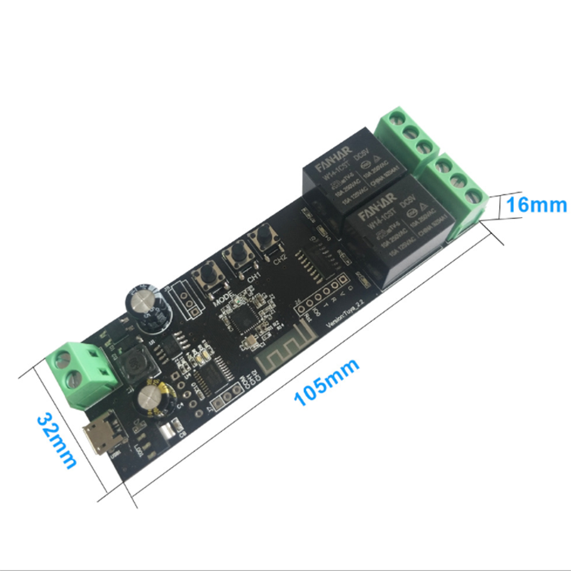 2CH Tuya Wifi Smart Control Bo - Smart Home Automation Diy recension och pris