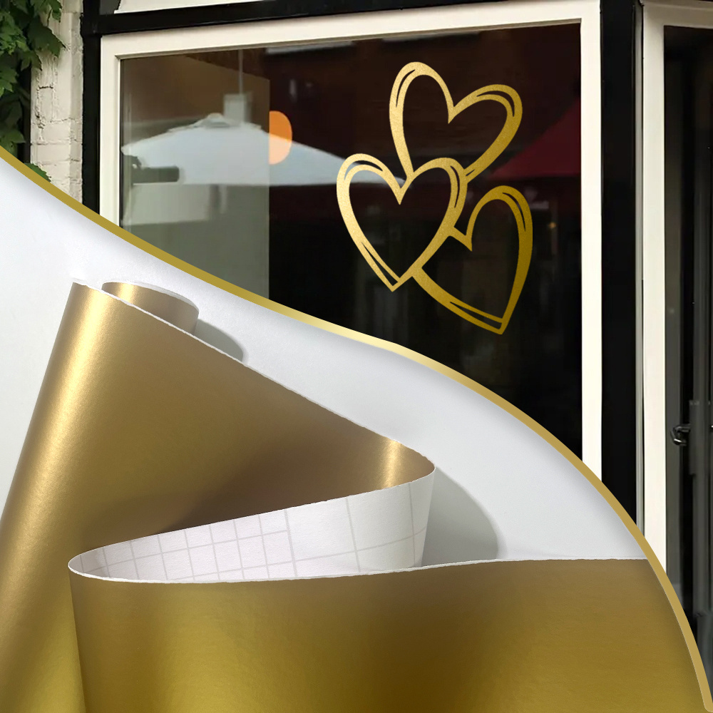 1Roll Matte Gold Vinyl Roll Pe - Diy Automation recension och pris
